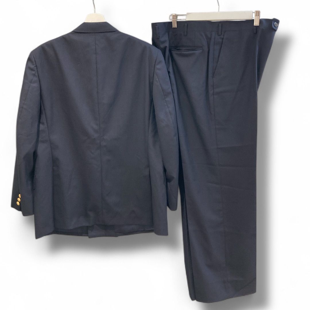 TURNBULL &ASSER ダブルブレスト 紺ブレ ネイビー L相当 Turnbull&Asser ターンブル&アッサー ダブルブレスト ブレザー
