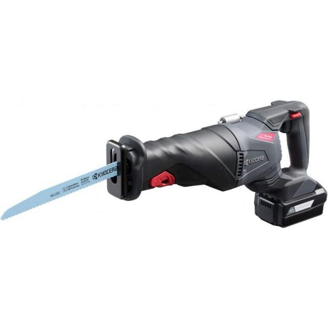 京セラ 旧リョービ 充電式 レシプロソー 18Vモデル DRJ1830L5 解体 金属切断 木材切断 低振動 軽量 LEDライト付き