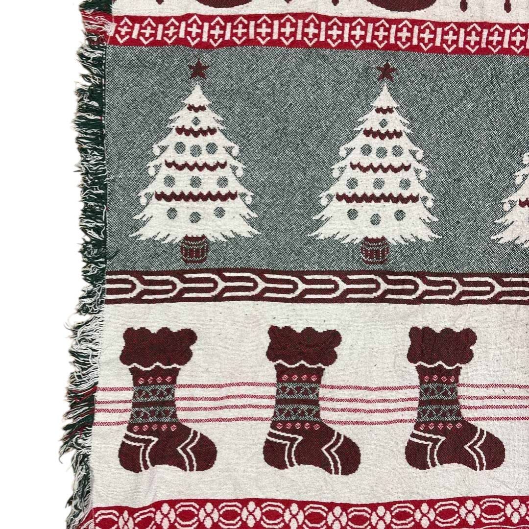 vintageラグ カーペット スペイン製 クリスマスツリー 雪だるま 2057 vintageラグ カーペット スペイン製 クリスマスツリー 雪だるま 2057