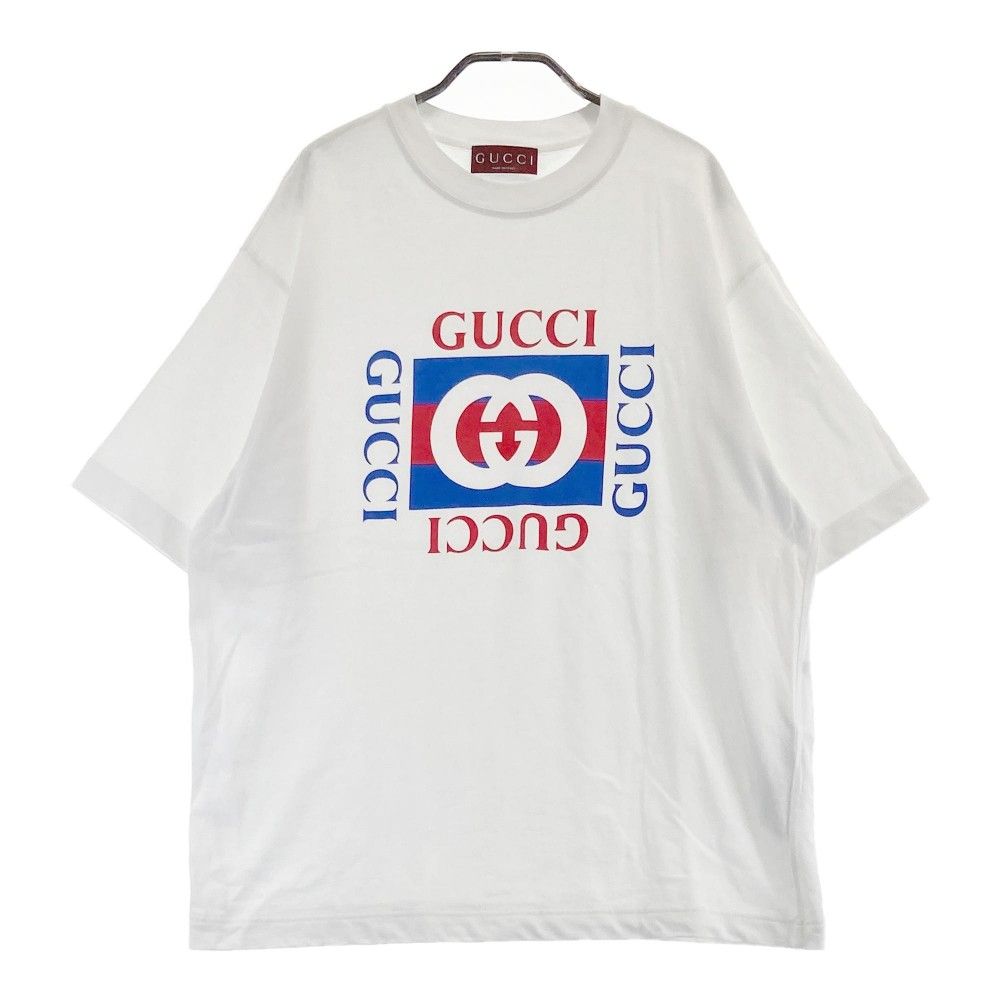 GUCCI グッチ Tシャツ・カットソー 白x青等 XS 4103624D0007 楽天市場】グッチ GUCCI（Tシャツ・カットソー｜トップス