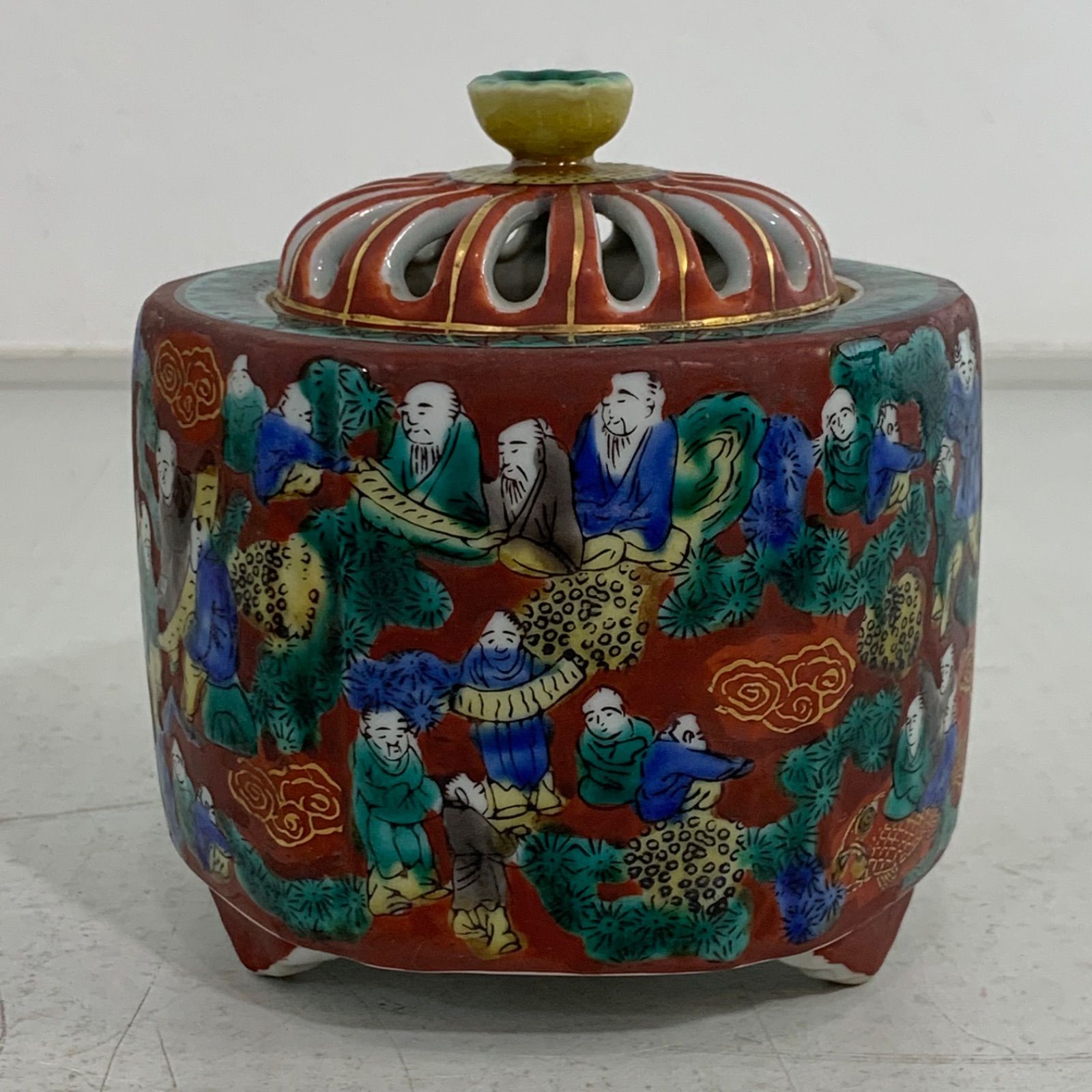 九谷木米 香炉 手描き (青木木米) 九谷木米 香炉 手描き (青木木米)