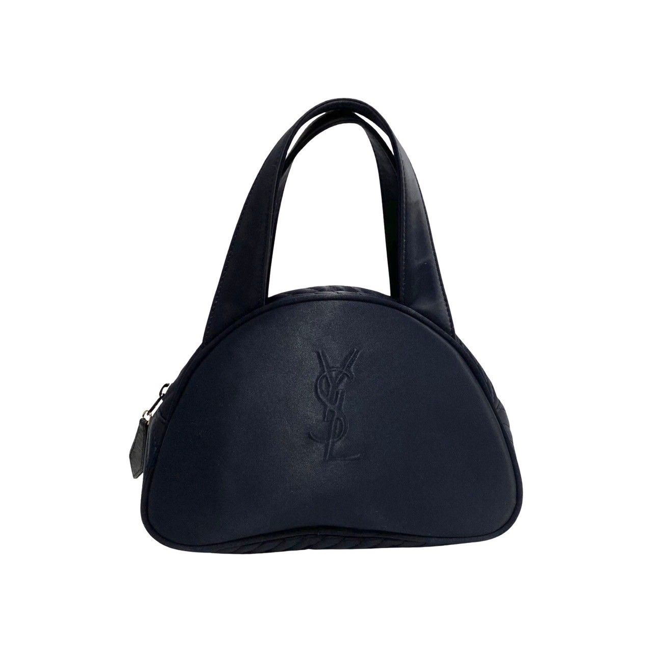 極 美品 YVES SAINT LAURENT イヴ・サンローラン ロゴ ナイロン 