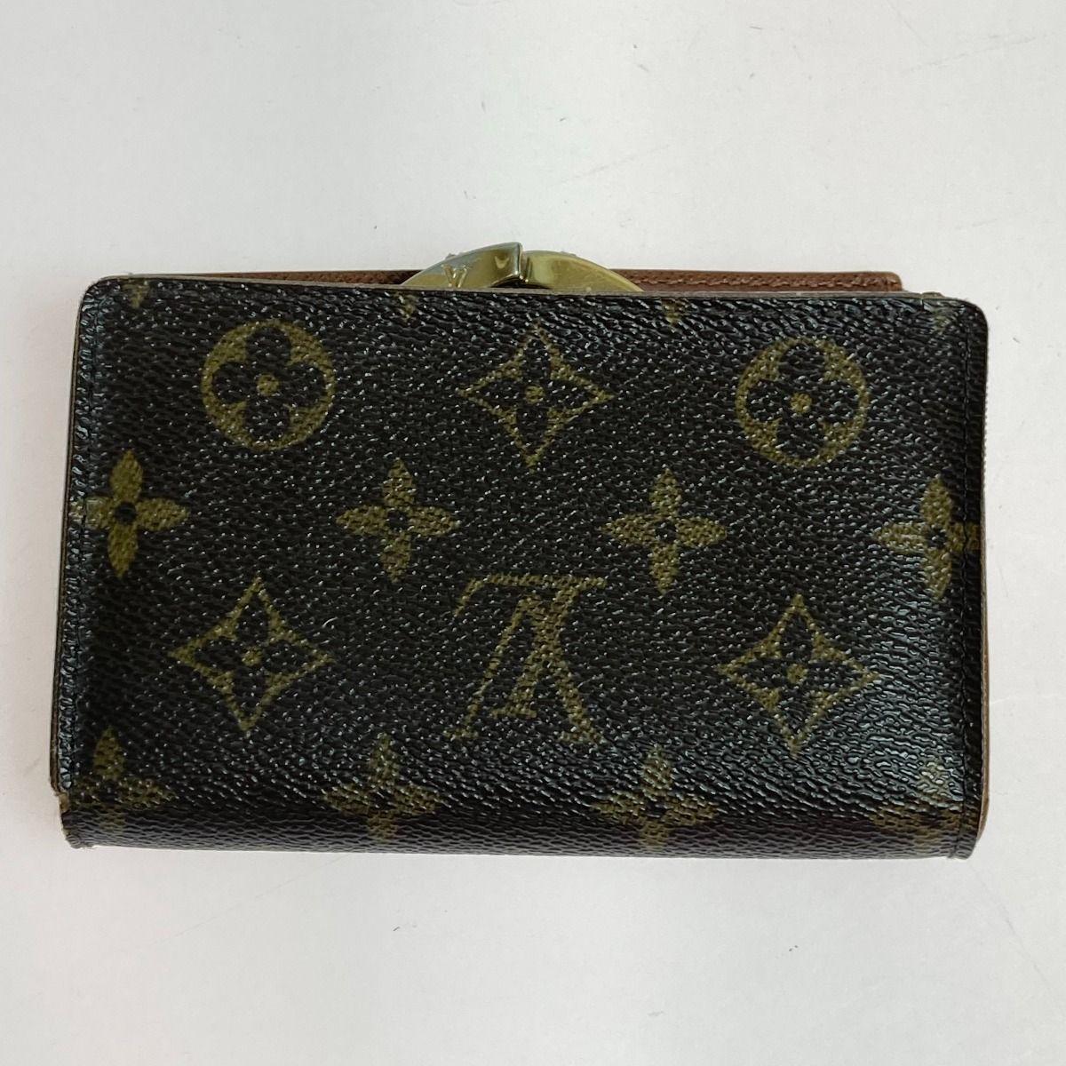 ◎◎LOUIS VUITTON ルイヴィトン モノグラム ポルトモネ・ビエ ヴィエノワ がま口財布 M61663 ブラウン ダメージ多 - メルカリ