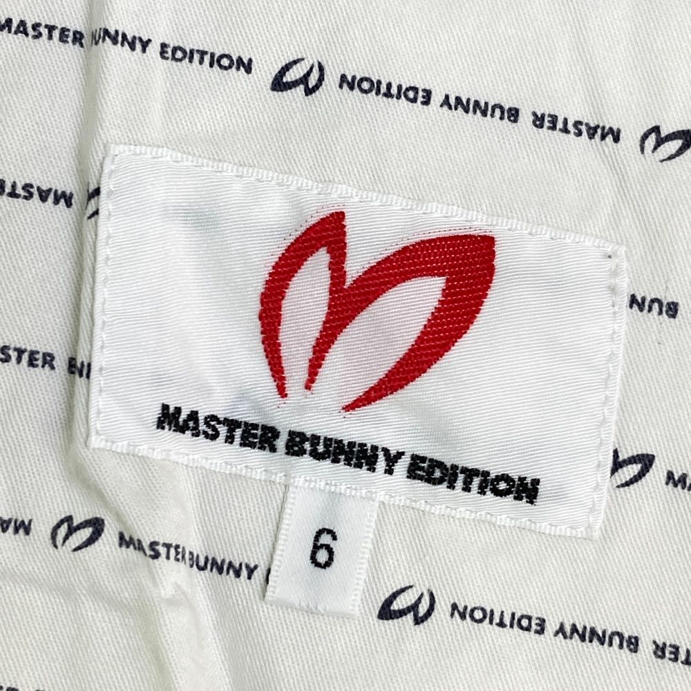 マスターバニーエディション パンツ 起毛 スキニー ゴルフウェア ブラック MASTER BUNNY EDITION マスターバニーエディション ツバ広 サン