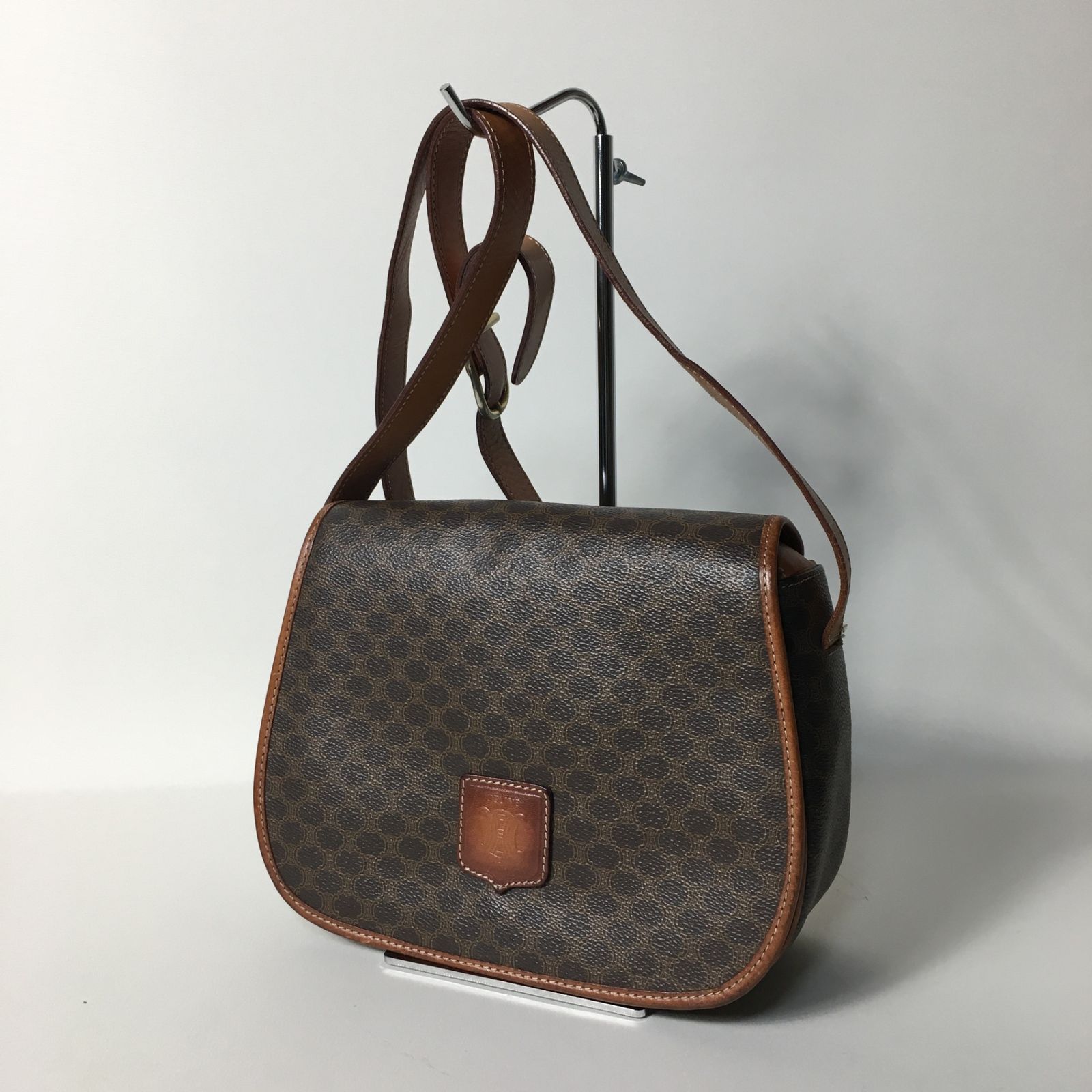 2505-208｜美品｜セリーヌ ショルダーバッグ マカダム柄 トリオンフ 2505-208｜美品｜セリーヌ ショルダーバッグ マカダム柄