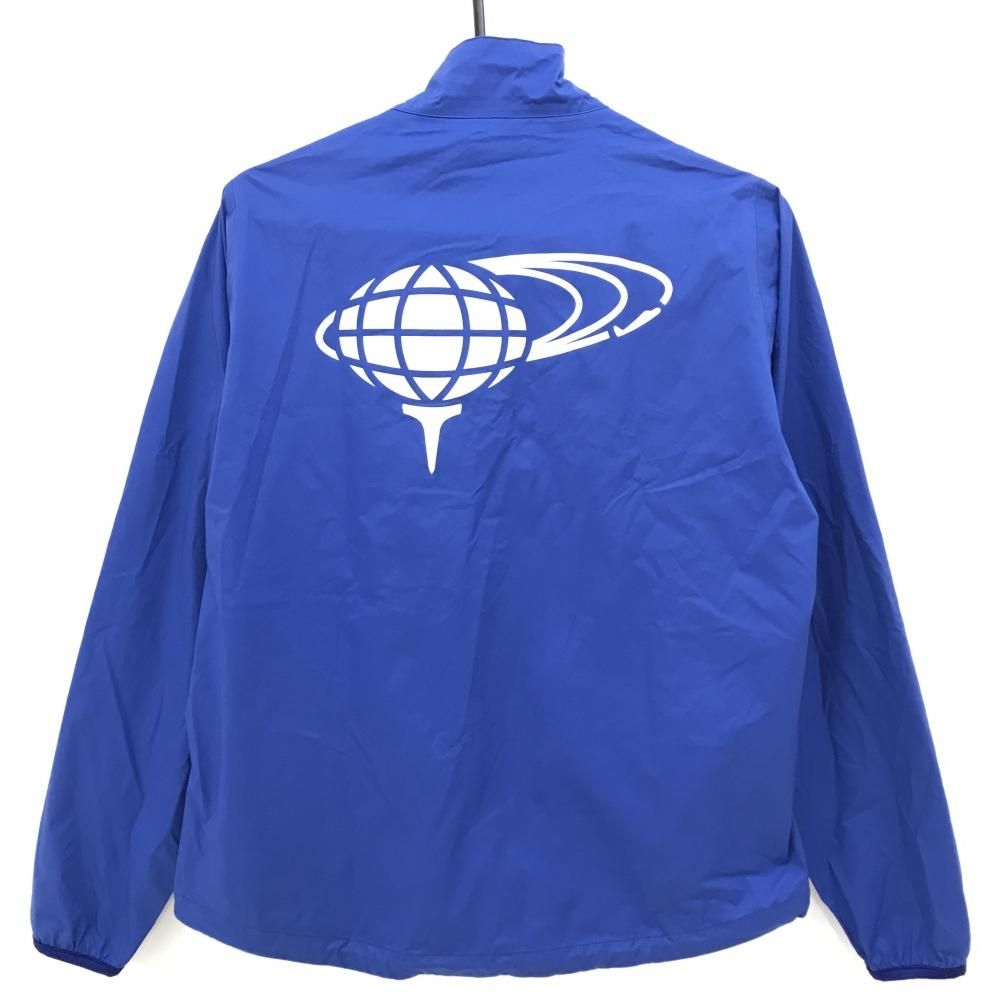 超 ビームスゴルフ レインジャケット ブルー ロゴ白 収納袋 レディース M ゴルフウェア BEAMS GOLF