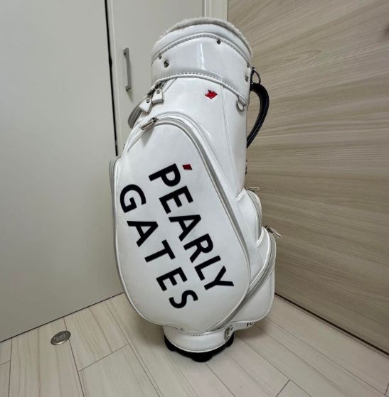 寶BC-437 PEARLY GATES エナメル キャディバッグ 新品》パーリーゲイツ キャディーバッグ くろ （新品】パーリー