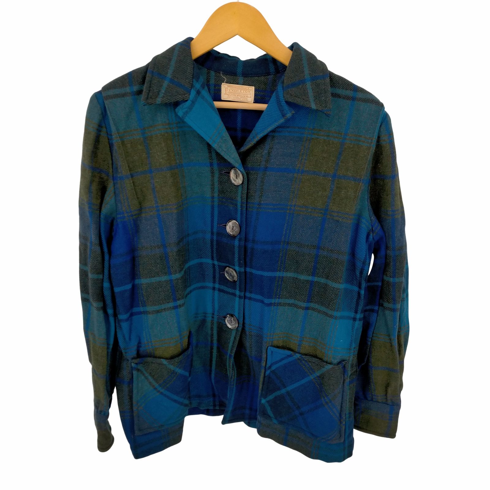 ペンドルトン PENDLETON 50S~60S 白タグ シェルデカボタン ペンドルトン PENDLETON 50S~60S 白タグ シェルデカボタン