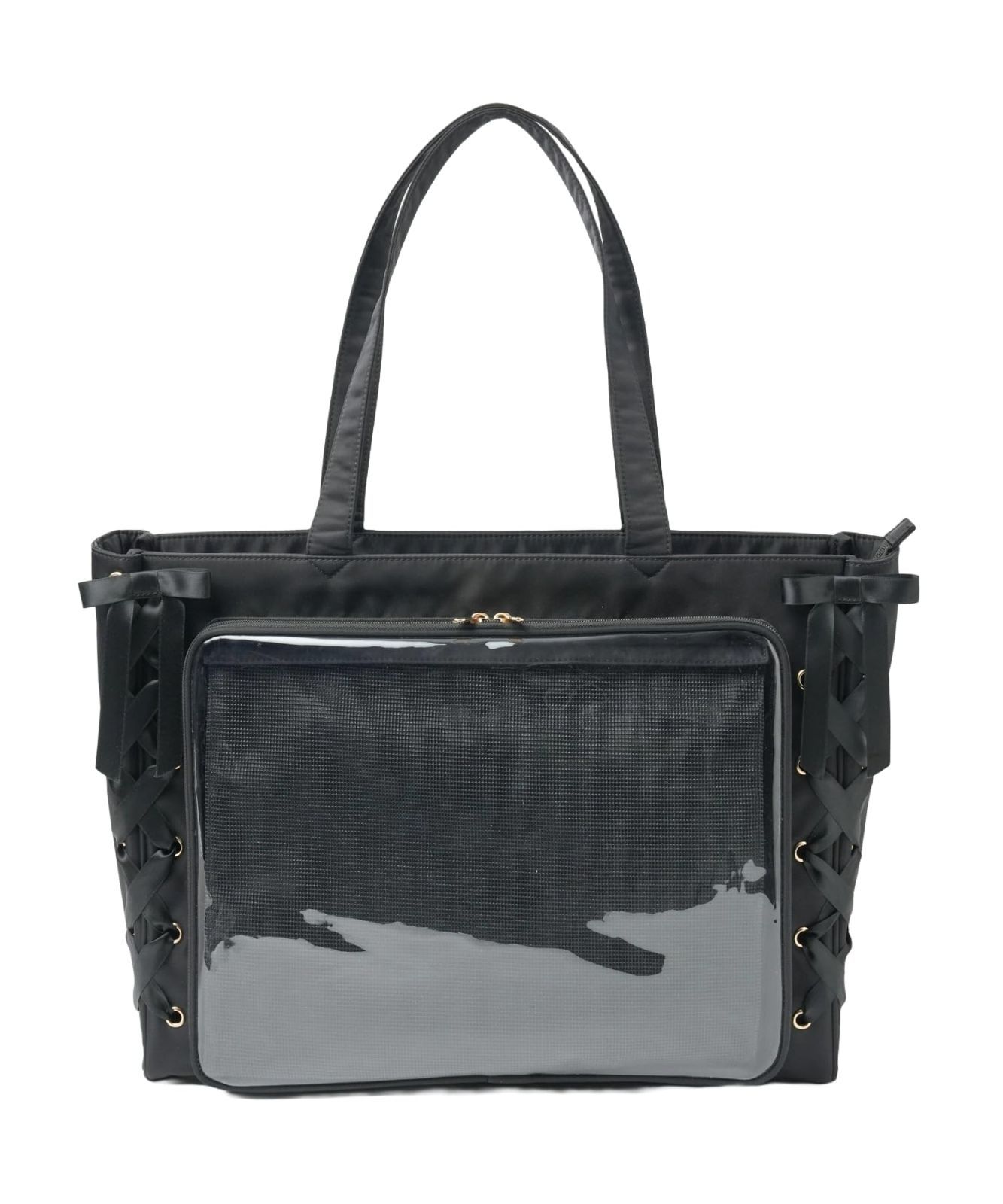 PRADA プラダ 2way ボストンバッグ ナイロン×レザー 黒 鍵付き プラダ