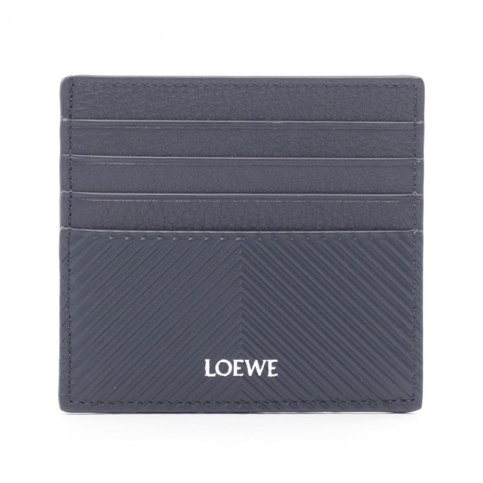 ロエベ LOEWE カードケース オープンカードホルダー C779W72X015544 ネイビー レザー オープンカードケース レディース
