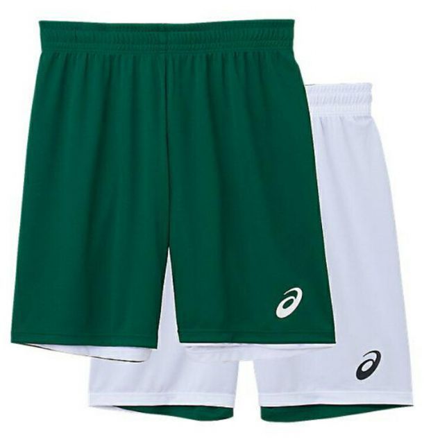 asics アシックス REVERSIBLESHORTS ダークグリーン XS 2063A205 301 | スポーツ スポーツウェア バスケットボール リバーシブルパンツ ゲームパンツ 半ズボン ハーフパンツ 吸汗速乾 ユニセックス キッ