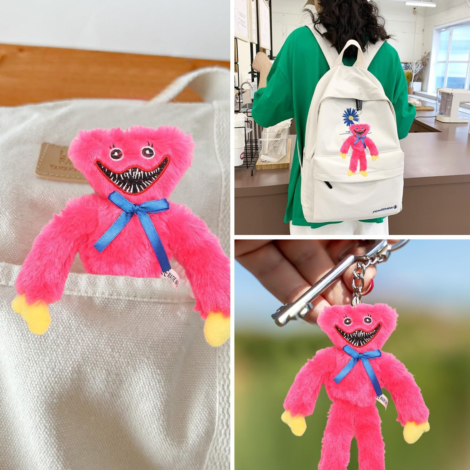 ぬいぐるみ ハギーワギー キーホルダー 柔らかい 怖くて面白い ホラー