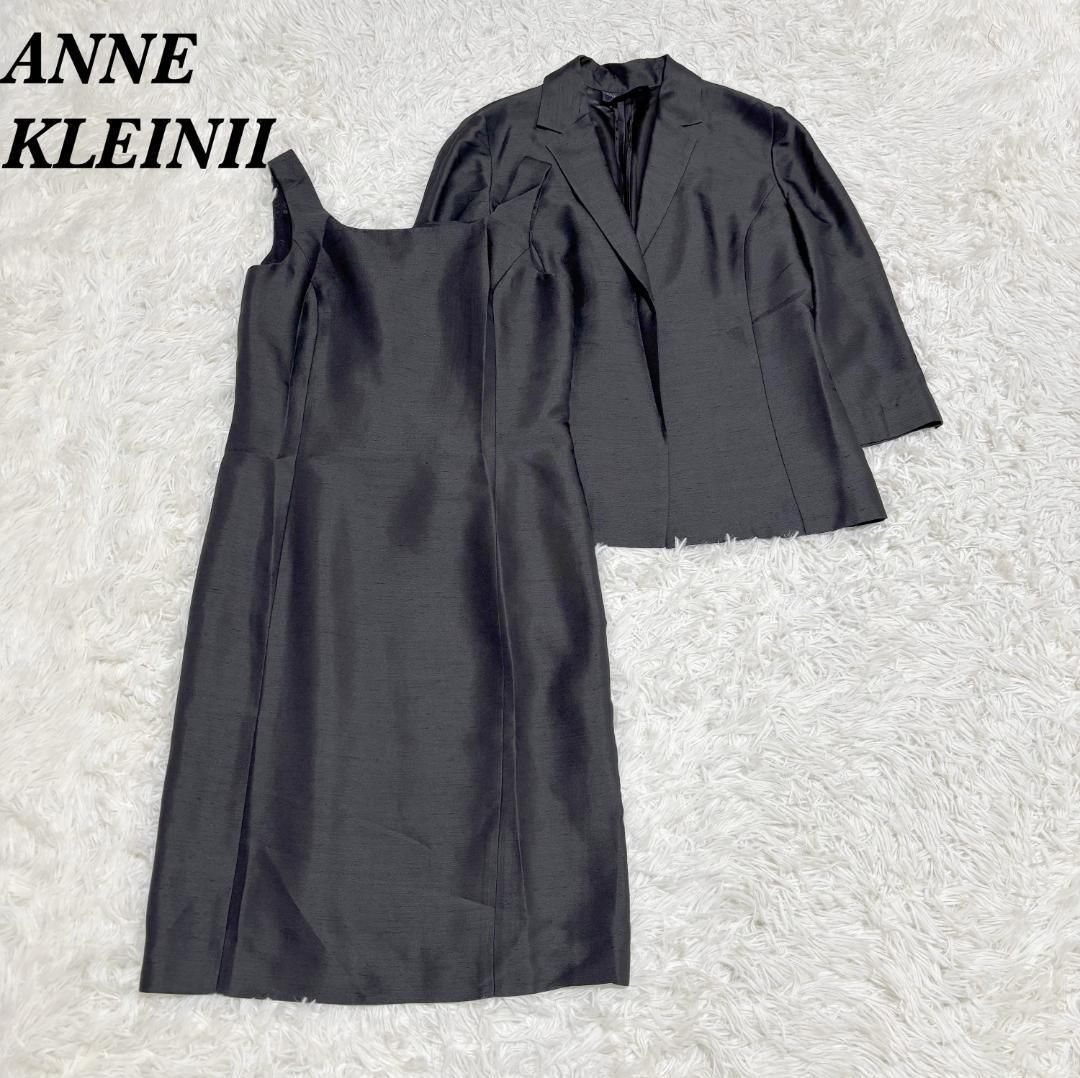 ANNE KLEIN ミニワンピース スーツセットアップ 9 黒系