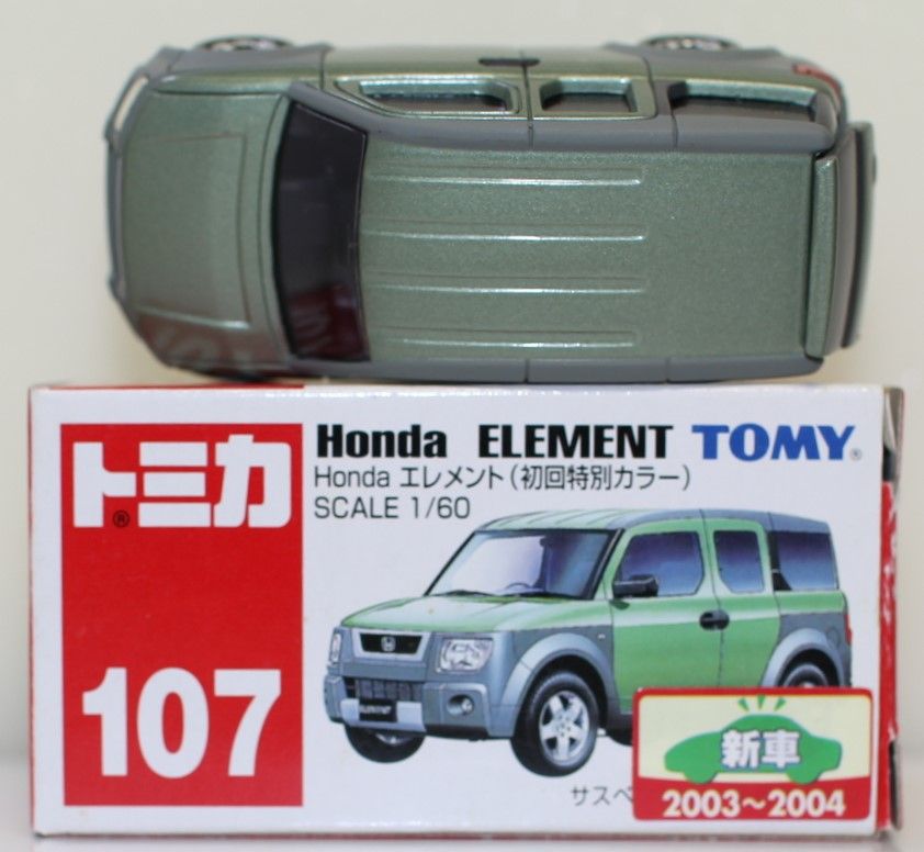 中古】 トミカ NO.107 Honda エレメント（初回特別カラー