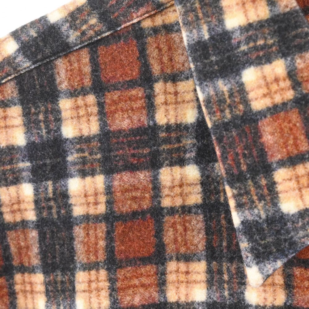 GIVENCHY (ジバンシィ) ウールチェック長袖シャツ ブラウン - メルカリ 