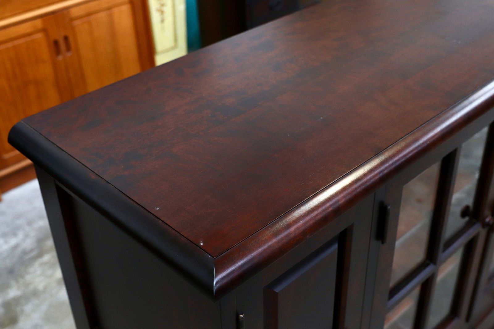 GMIS285 北海道民芸家具 樺材 サイドボード リビングボード 収納家具 飛騨産業 和家具 和モダン レトロ