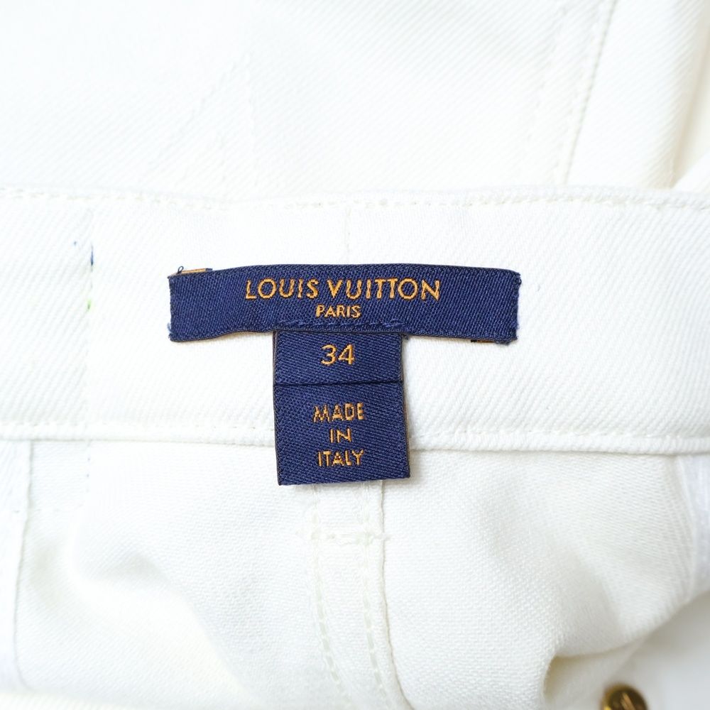 LOUIS VUITTON (ルイヴィトン) モノグラム ポケット デニムスカート