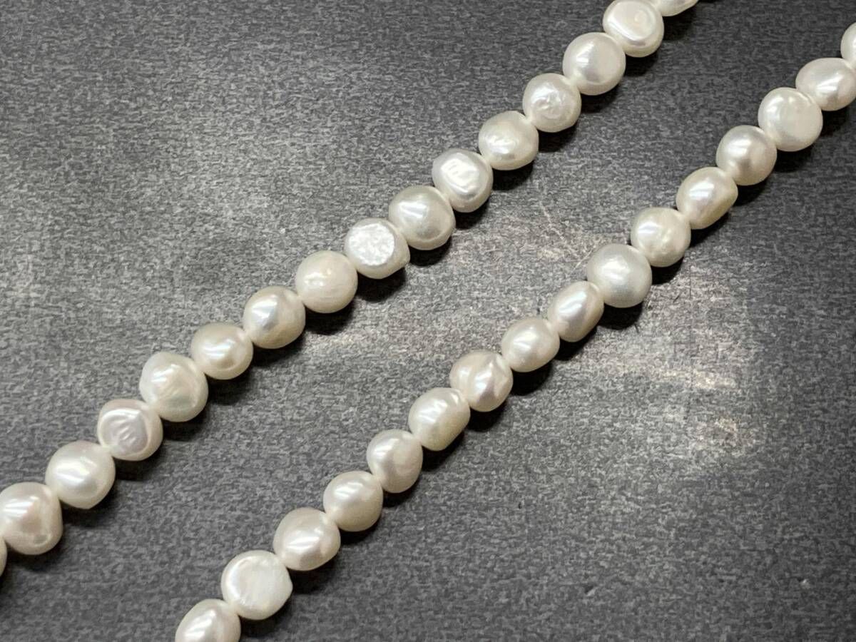 メッキアクセサリー 真珠 パール 42cm ネックレス アクセサリー