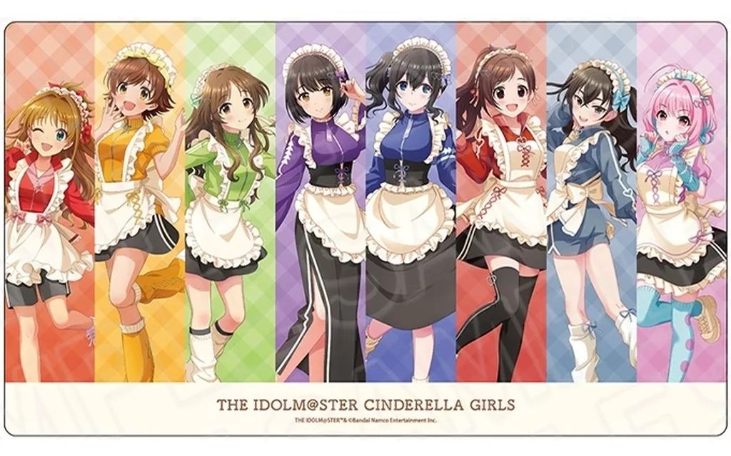 デレマス 描き下ろしラバーデスクマット 集合 ジャージメイドver. デレマス 描き下ろしラバーデスクマット 集合 ジャージメイドver