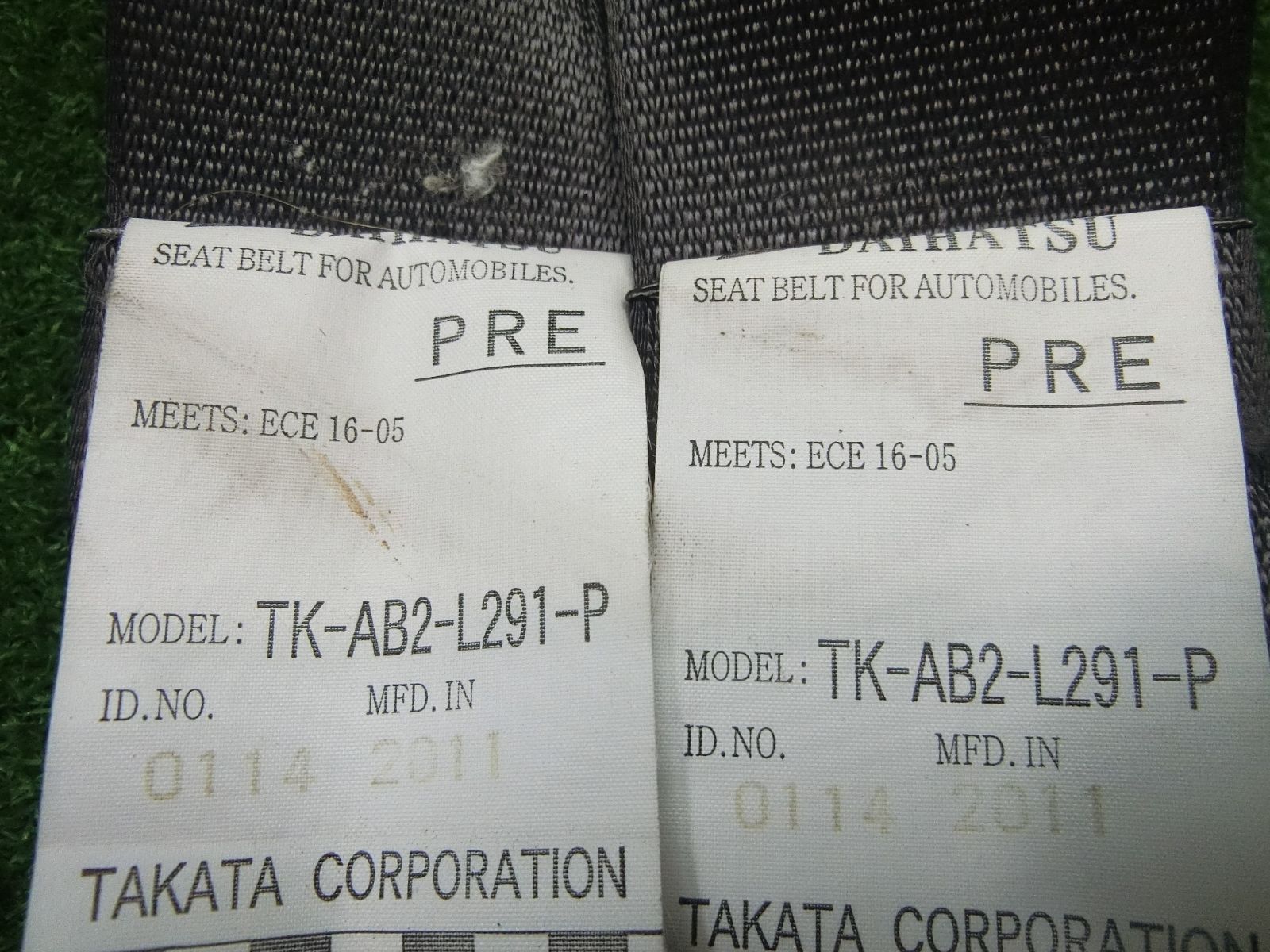 10909 ダイハツ エッセ L235S フロント シートベルト 左右セット キャッチ TK-AB2-L291-P BRIGHTFACE_UK