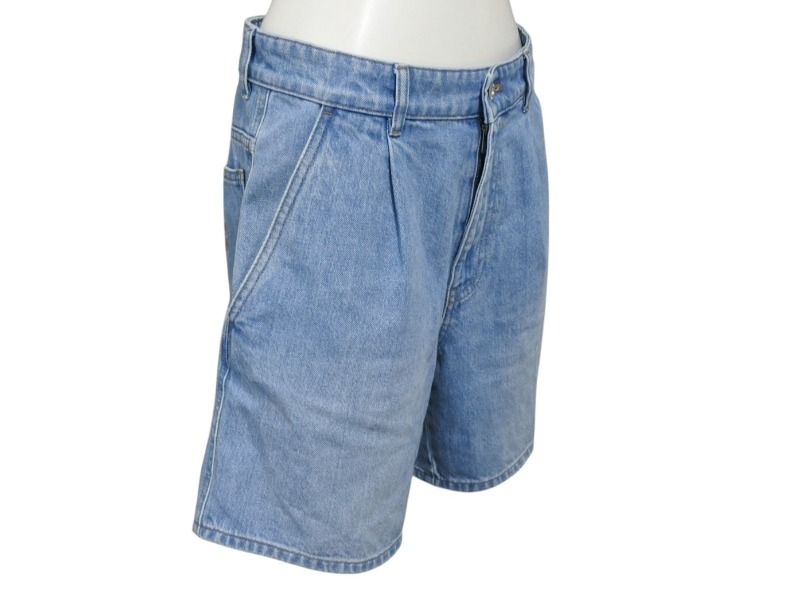 MIUMIU ミュウミュウ Denim Short Pants ロゴマーク入り デニムショートパンツ コットン サイズ38 4b007108 DECORATOM_COM_BR