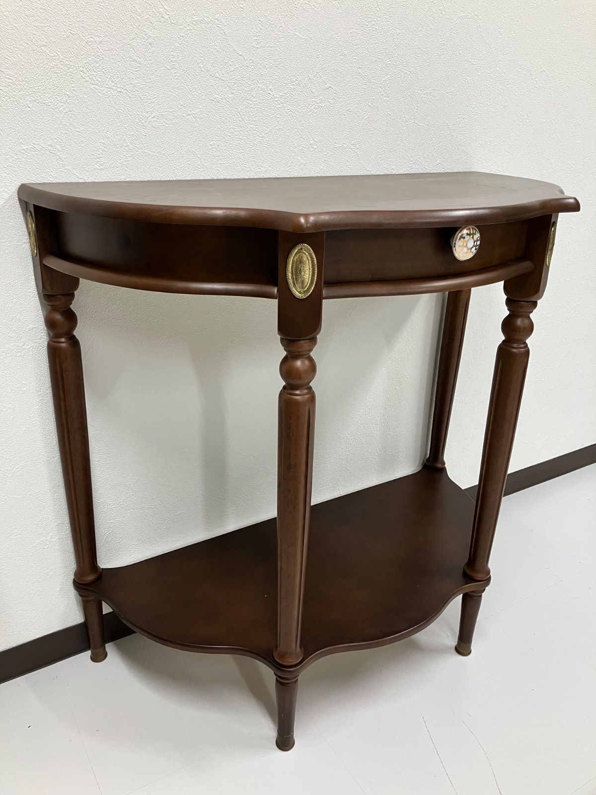 半円コンソールテーブル◇Console Tabel 半円 サイドテーブル 花台