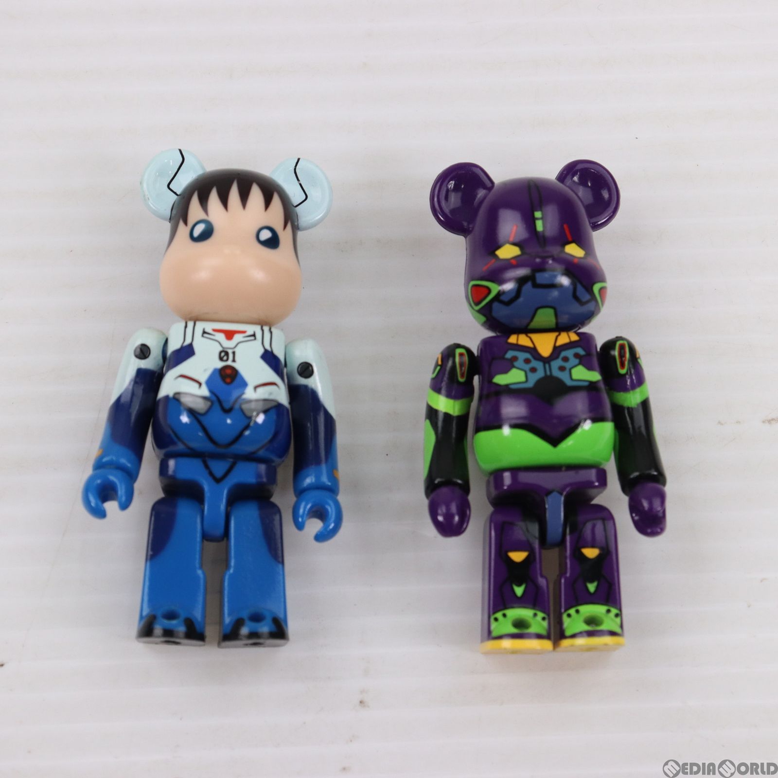 BE@RBRICK(ベアブリック) No.000EVA-A EVA初号機(ナイトカラー版)&碇シンジ ヱヴァンゲリヲン新劇場版:序 2pc set A  完成品 可動フィギュア メディコム・トイ - メルカリ