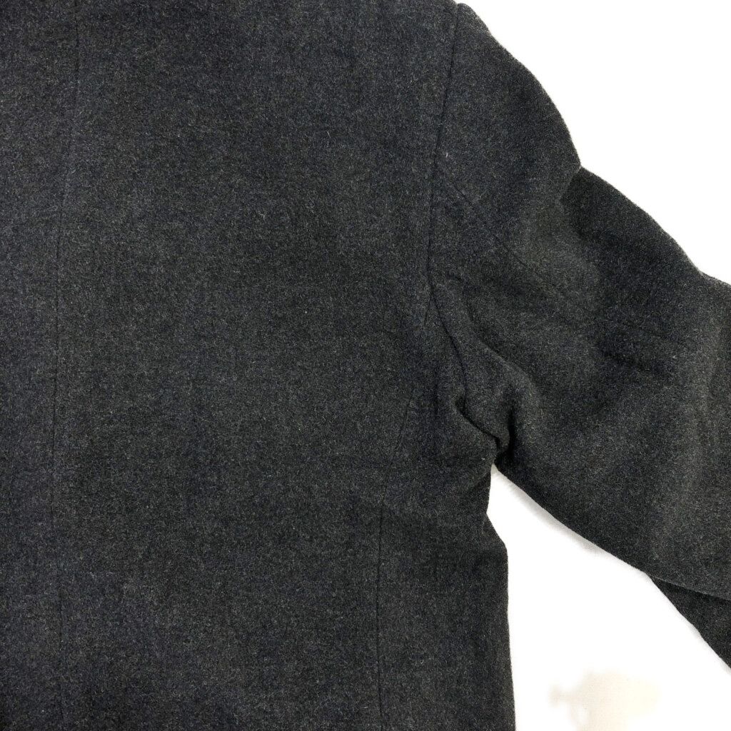 カシミヤ混 ウール チェスターフィールドコート グレー(メンズ 48)中古  