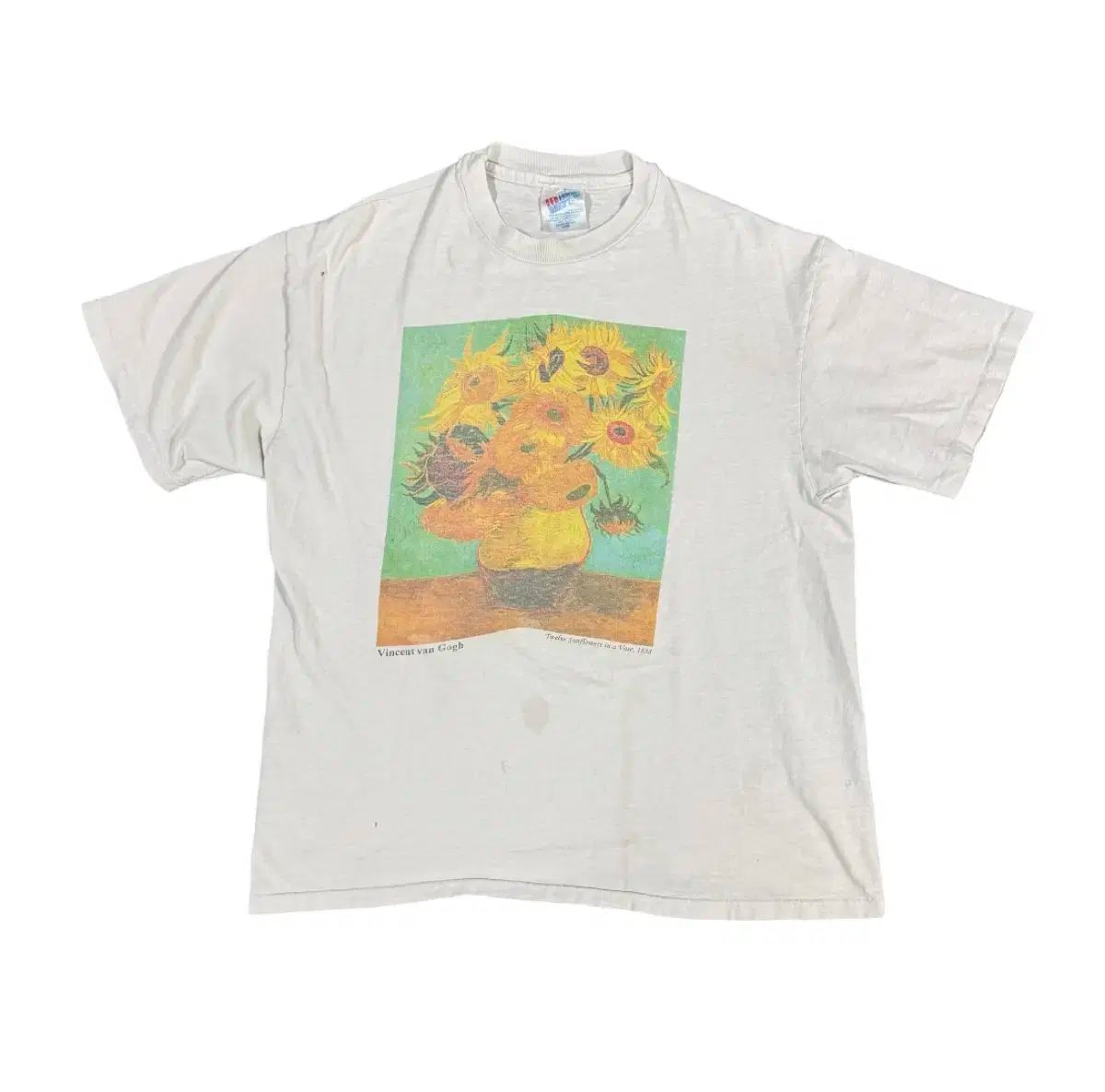 ヴィンテージ 90s ヴィンセント ヴァン・ゴッホ ひまわり アート Tシャツ