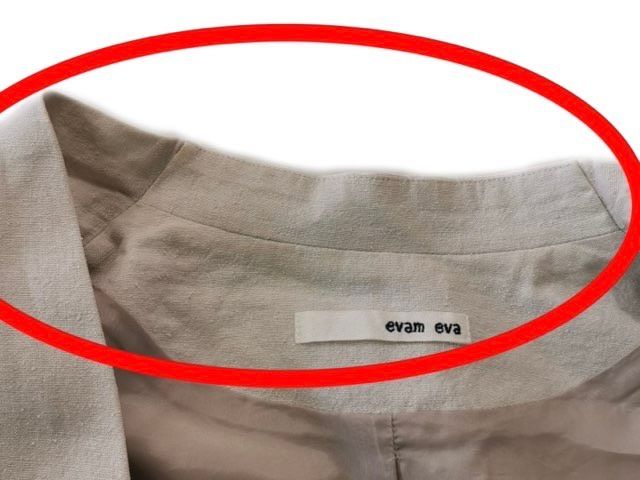 エヴァムエヴァ evam eva シルク リネン ジャケット ベージュ