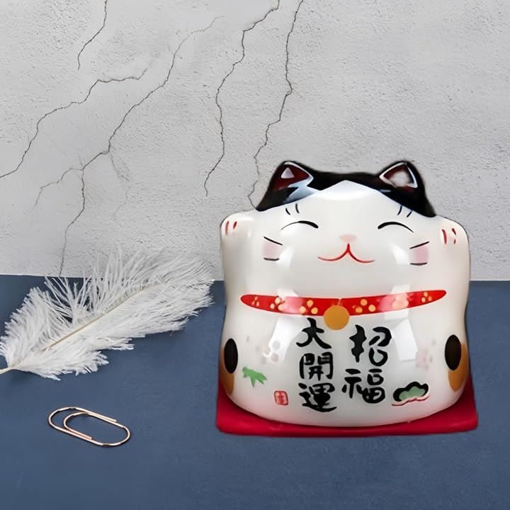 博 まねきねこ 置物 招き猫 セット 小さい グッズ おしゃれ 縁起物 雑貨 招き猫商売繁盛 開店祝い 贈り物 新年の休日の装飾 プレゼント ミニチュア 動物 卓上 玄関小物 新年ギフト 5個セット