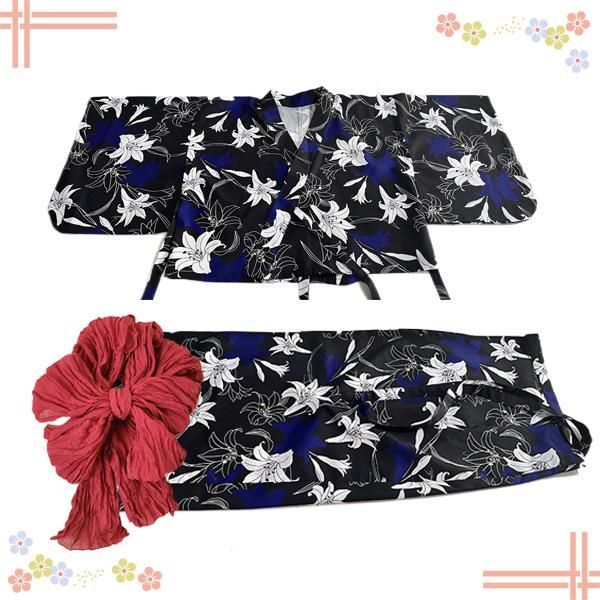 二部式浴衣 浴衣帯セット 3点 セパレート 巻きタイプ 花火大会 兵児帯 新品 【25E011】二部式浴衣 浴衣帯セット 3点 セパレート 巻きタイプ 花火大会