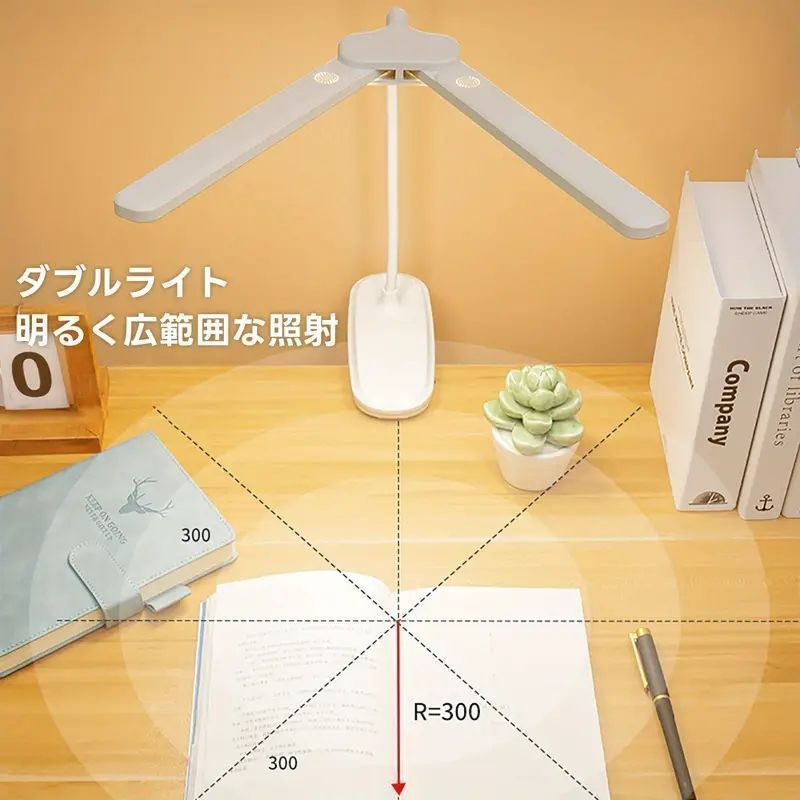 クリップライト LED、目に優しい、明るいデスクスタンドライト