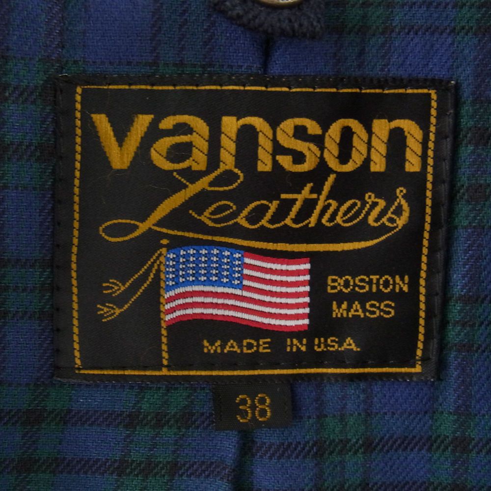 VANSON バンソン レザージャケット コメット レザー シングル