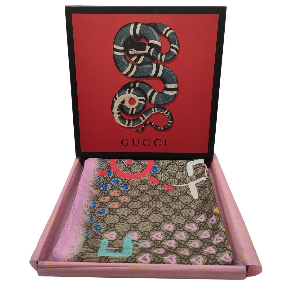 GUCCI グッチ グッチゴースト スカーフ レア GG UFOスカーフ レディーススカーフ S332 - メルカリ