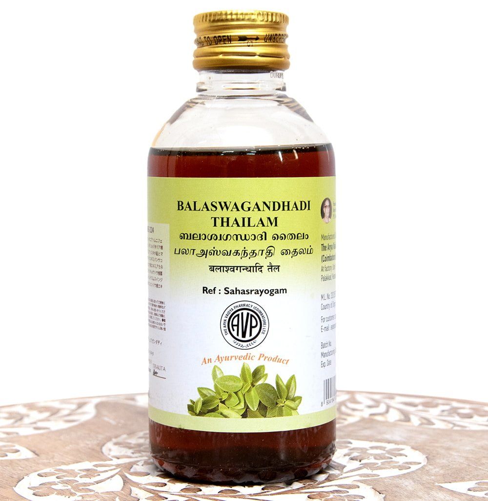 ＡＶＰ　バラアシュワガンダディ　タイラム[Balaswagandhadi Thailam 200ml] The Arya