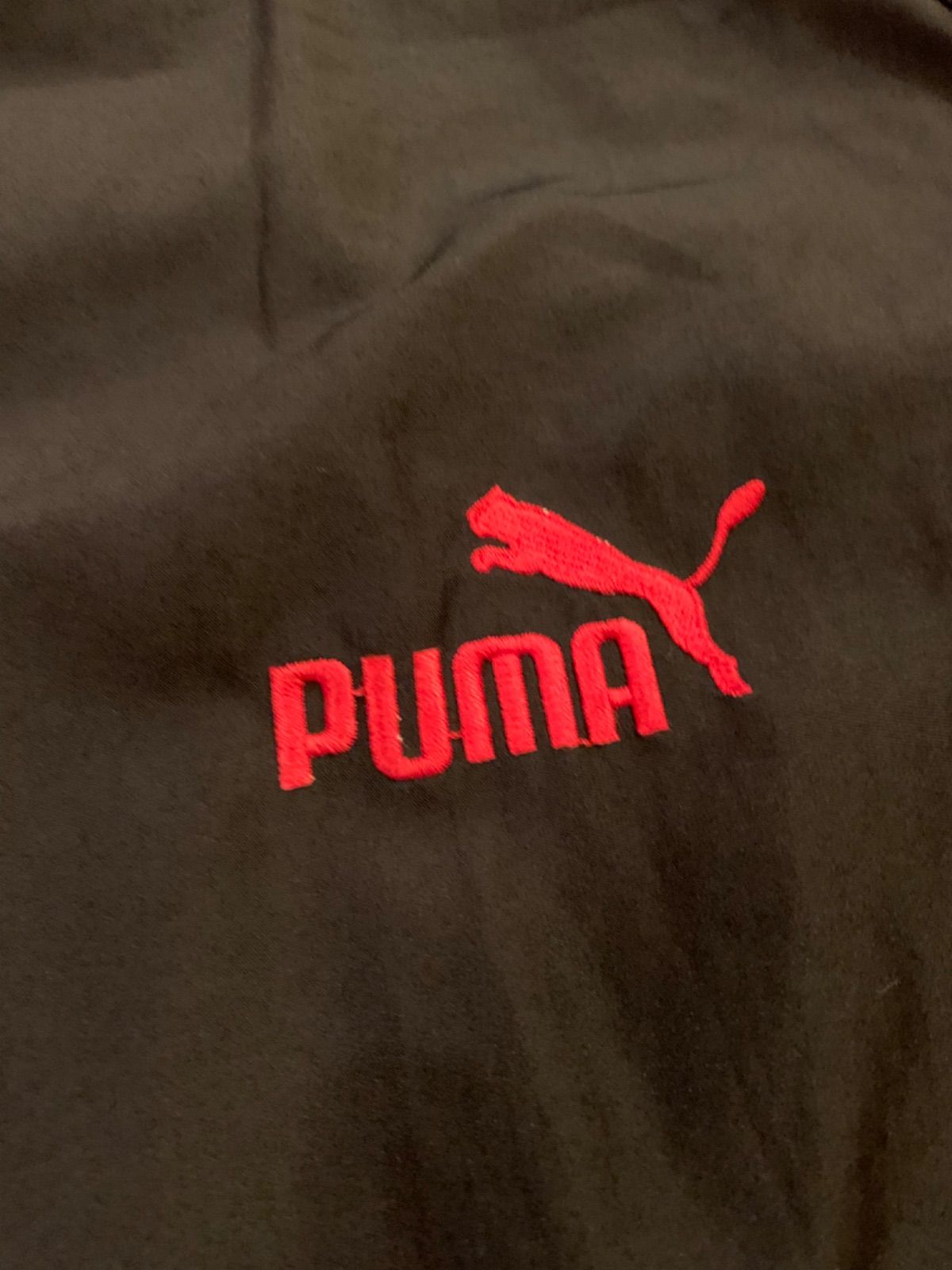 90s PUMA Side Line Nylon Jacket プーマ ナイロンジャケット ブラック