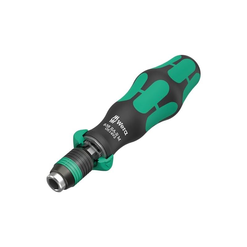 Wera 838 RA-R M ラチェット機能付き差替式ビットホルダー 6.35ミリ 1