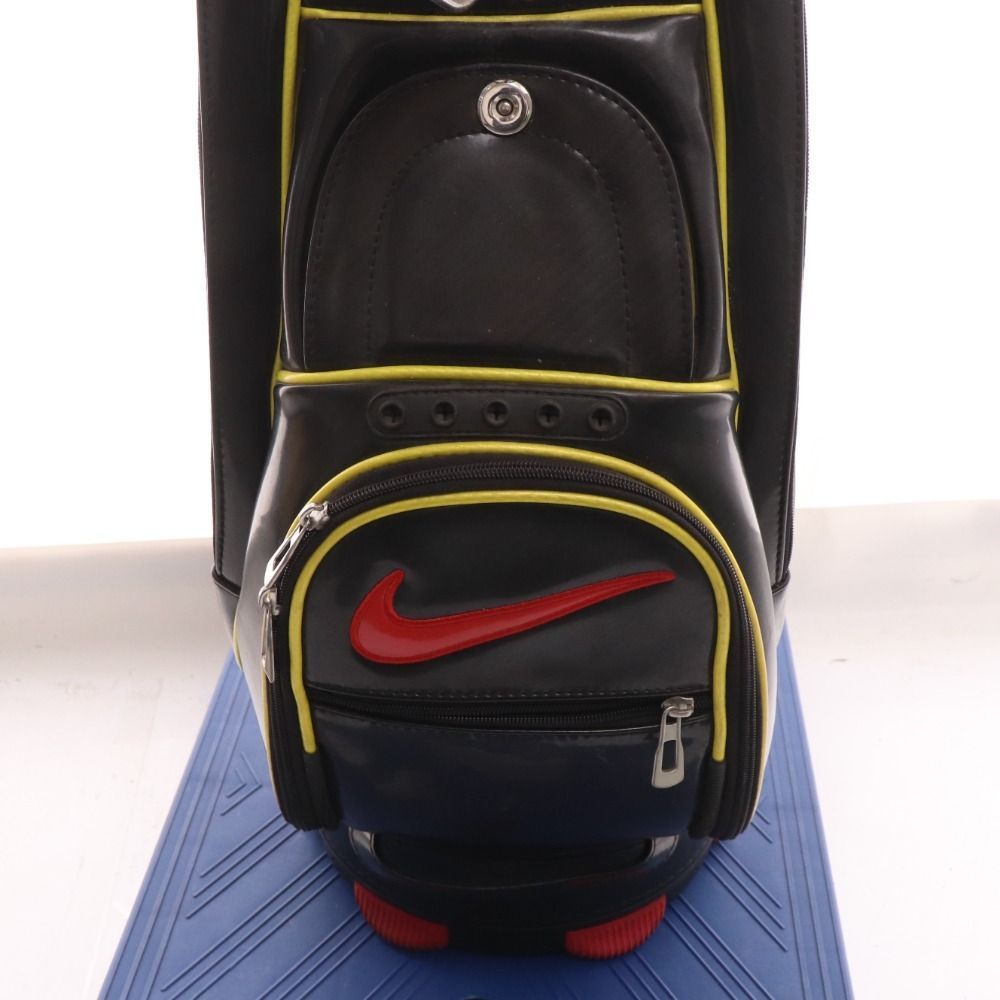 NIKE - NIKE GOLF ナイキ ゴルフ キャディバッグ 6分割 カート型 エナメル NIKE ナイキ ゴルフバッグ GOLF CLASSIC CART BAG Black