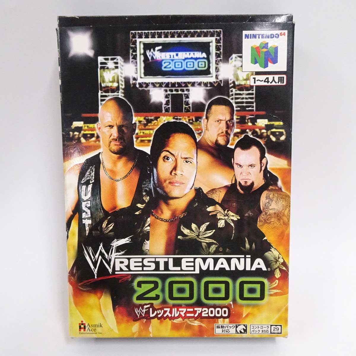 N64 レッスルマニア2000 WWF WRESTLEMANIA 2000今回撮影のために開封