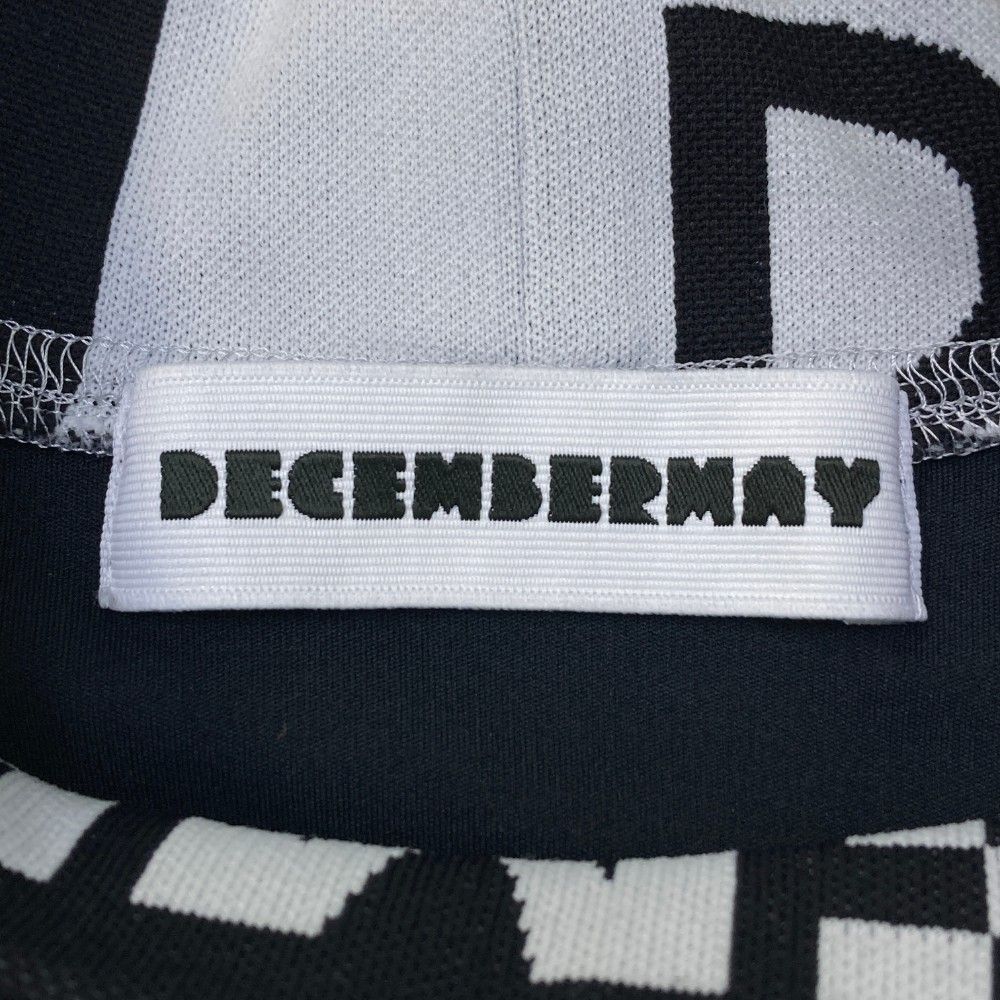 サイズ：M DECEMBERMAY ディセンバーメイ  モックネック 半袖Tシャツ  ブラック系 [240101473792] ゴルフウェア レディース ストスト サイズ：M DECEMBERMAY ディセンバーメイ モックネック 半袖T