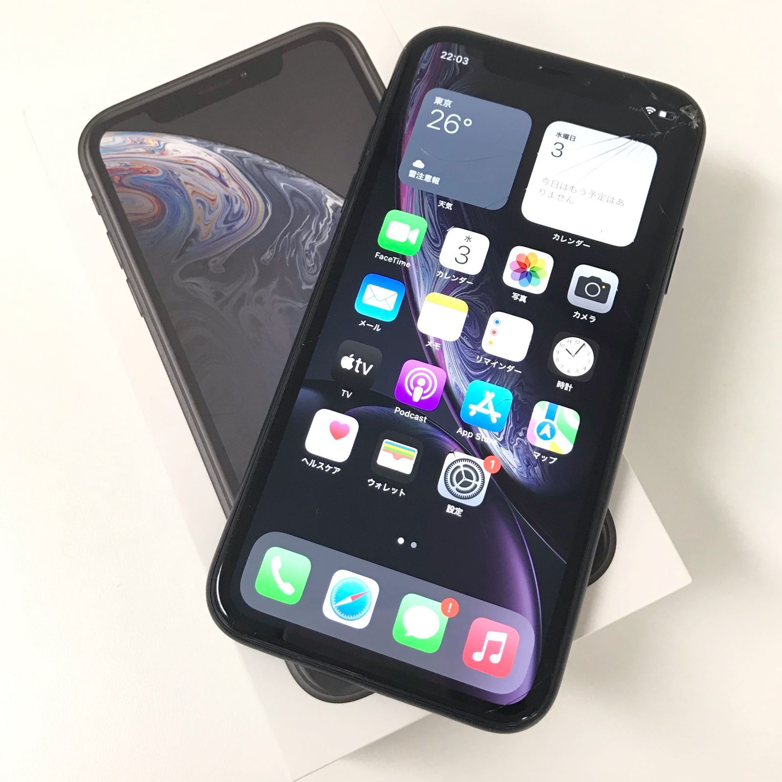 θ【ジャンク品/SIMロック解除済み】iPhone XR 64GB ブラック - 買取