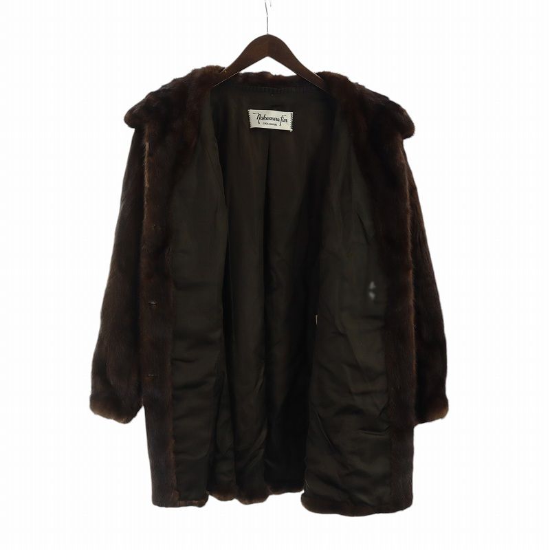 Nakamura Fur ブラウン毛皮コート ナカムラファー nakamura fur 毛皮