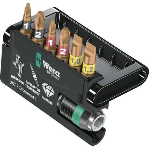 Ｗｅｒａ バイトーションダイヤモンド ビットチェック ７本 ラピダプター