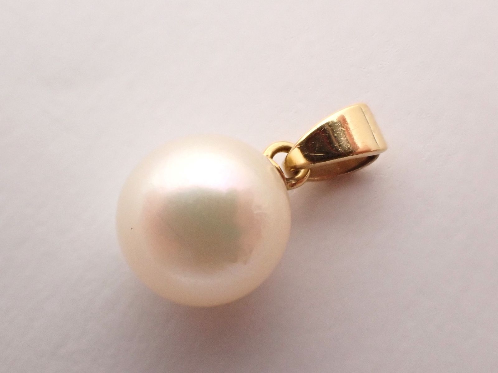 MIKIMOTO(ミキモト)K18YG  アコヤパール ペンダントトップ 真珠 ペントップ 0.9g