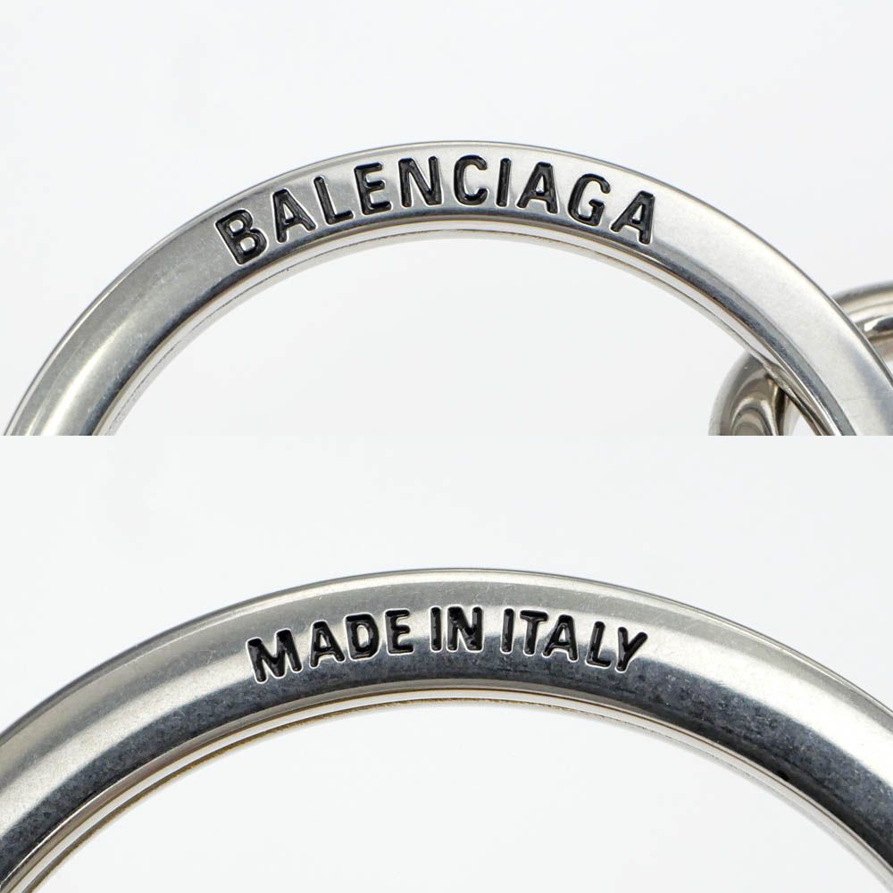 BALENCIAGA バレンシアガ　キーホルダー　キーリング　チャーム Bロゴ org.jpg