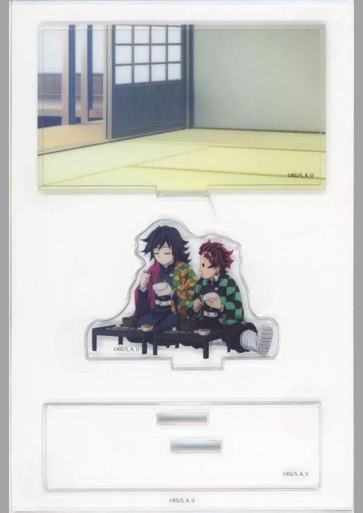 鬼滅の刃 冨岡義勇 竈門炭治郎 柱稽古 ジオラマアクリルスタンド 蕎麦