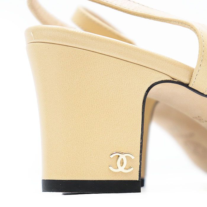 美品】CHANEL シャネル パンプス G31318 COCOマーク チャーム レザー