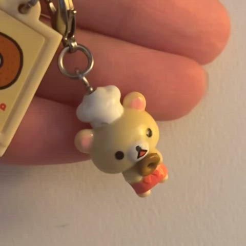 リラックマ　ドーナツ　ストラップホルダー　2010年 コリラックマ ベーカリー カフェ キーリング ホルダー ドーナツ