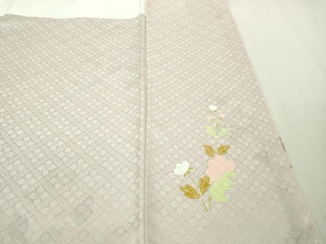 平和屋本店□極上 訪問着 友禅 貝桶花文 薄桜色地 逸品 DZAA6590kh5